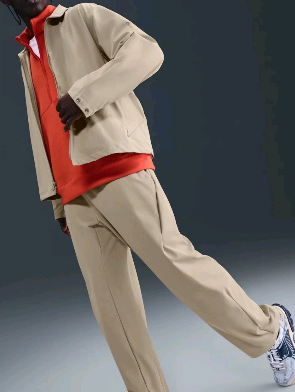 Nike 24.7 PerfectStretch UV Loose-Fit Utility Pants ~ Khaki HV0377-253 NWT 36x30
